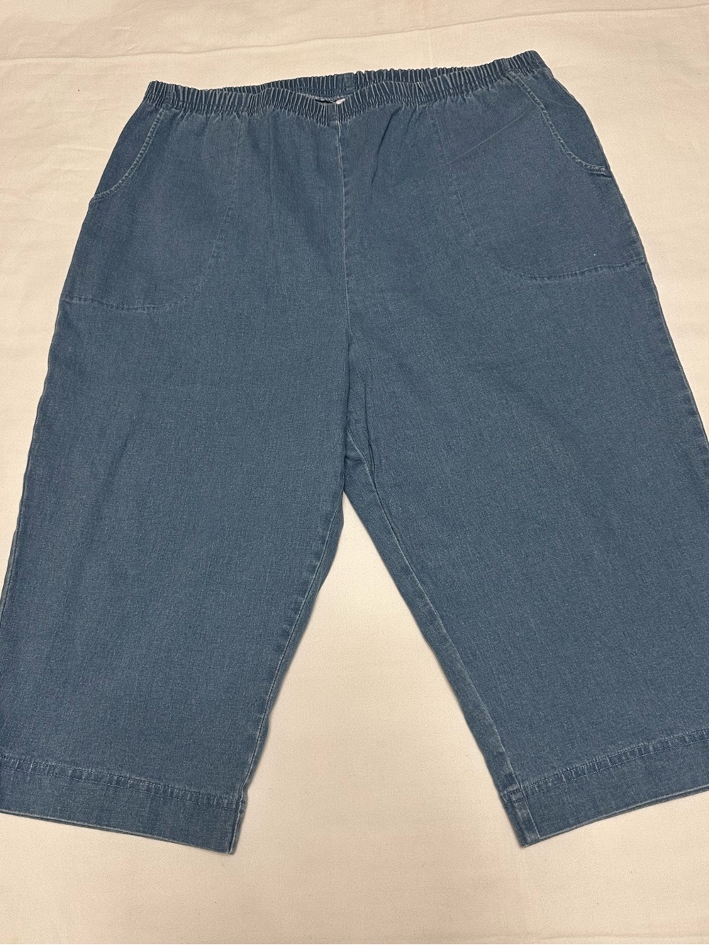 Denim&Co Blue Denim Capris